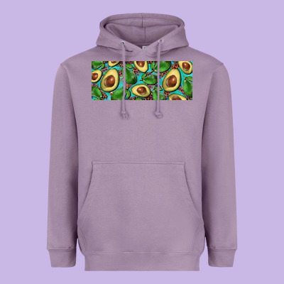 Avacado With Turquoise And Leopard Background 11 Oz Mug Heavyweight Hoodie Designed By Barkaloodesign