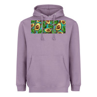 Lavender avacado with turquoise and leopard background 11 oz mug Heavyweight Hoodie - BarkalooDesign