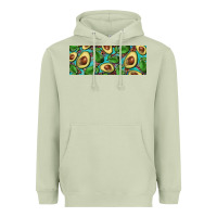 Matcha avacado with turquoise and leopard background 11 oz mug Heavyweight Hoodie - BarkalooDesign