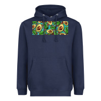 Navy avacado with turquoise and leopard background 11 oz mug Heavyweight Hoodie - BarkalooDesign