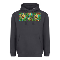 Smoke avacado with turquoise and leopard background 11 oz mug Heavyweight Hoodie - BarkalooDesign