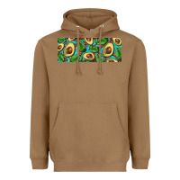 Toasted Coconut avacado with turquoise and leopard background 11 oz mug Heavyweight Hoodie - BarkalooDesign