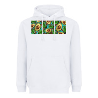 White avacado with turquoise and leopard background 11 oz mug Heavyweight Hoodie - BarkalooDesign