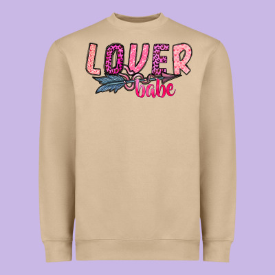 Lover Babe Heavyweight Sweatshirt Designed By Sublimationcraftshop