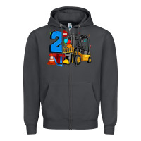 Smoke forklift birthday two Zipper Hoodie - Artiststas
