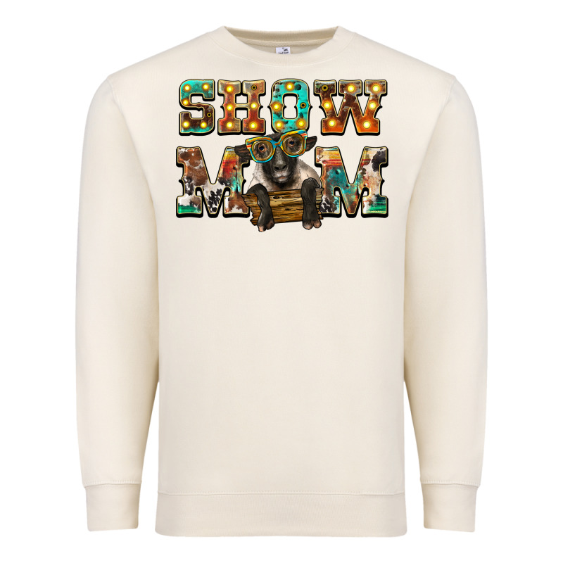 Show Mom Suffolk Sheep Black Sheep Premium Sweatshirt by BarkalooDesign | Teevron