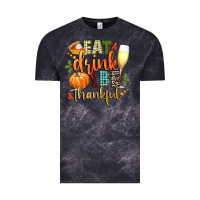 Cloud Black eat drink and be thankful Vintage Tee - CowGirlArtShop