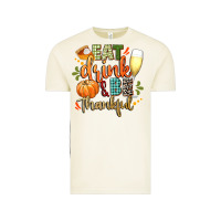 Eat Drink And Be Thankful Vintage Tee | Teevron