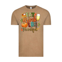 Vintage Coffee eat drink and be thankful Vintage Tee - CowGirlArtShop