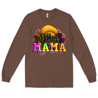 Chestnut softball mama Long Sleeve Tee - OliviaCreatesArt
