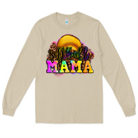 Mushroom softball mama Long Sleeve Tee - OliviaCreatesArt