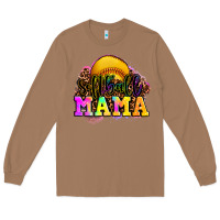 Toasted Coconut softball mama Long Sleeve Tee - OliviaCreatesArt