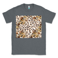 Charcoal Heather leopard Classic Tee - TumblerDesignByShophia