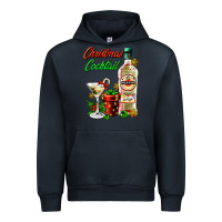 Navy christmas cocktail martini and gift Urban Hoodie - AdoDesignShop