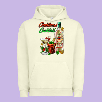 Christmas Cocktail Martini And Gift Urban Hoodie Designed By Adodesignshop