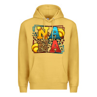 Antique Gold Softball nana leopard frame Premium Hoodie - LillyAllenDesigns