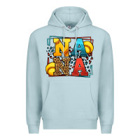 Blue Mist Softball nana leopard frame Premium Hoodie - LillyAllenDesigns