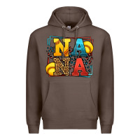 Coffee Softball nana leopard frame Premium Hoodie - LillyAllenDesigns