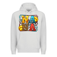 Dove Grey Softball nana leopard frame Premium Hoodie - LillyAllenDesigns
