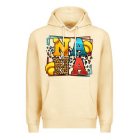 Pina Colada Softball nana leopard frame Premium Hoodie - LillyAllenDesigns