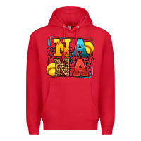 Red Softball nana leopard frame Premium Hoodie - LillyAllenDesigns