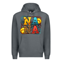 Rock Softball nana leopard frame Premium Hoodie - LillyAllenDesigns