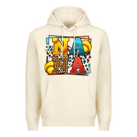 Sandshell Softball nana leopard frame Premium Hoodie - LillyAllenDesigns