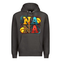 Smoke Softball nana leopard frame Premium Hoodie - LillyAllenDesigns