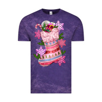 Cloud Purple pink christmas socks Vintage Tee - CowGirlArtShop