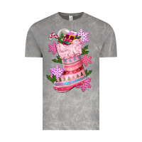 Cloud Rock pink christmas socks Vintage Tee - CowGirlArtShop