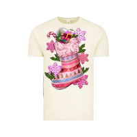 Vintage Arctic pink christmas socks Vintage Tee - CowGirlArtShop