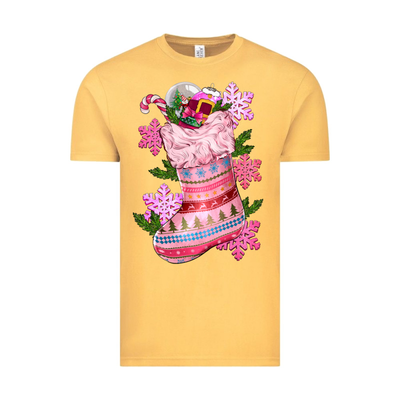 Pink Christmas Socks Vintage Tee by CowGirlArtShop | Teevron