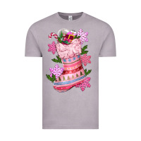 Vintage Zinc pink christmas socks Vintage Tee - CowGirlArtShop