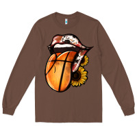 Chestnut Basketball Tongue Long Sleeve Tee - Jasminsmagicworld