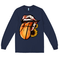 Navy Basketball Tongue Long Sleeve Tee - Jasminsmagicworld