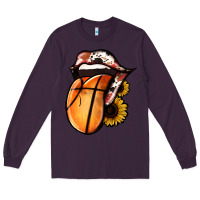 Plum Basketball Tongue Long Sleeve Tee - Jasminsmagicworld