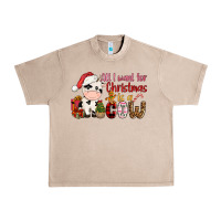 French Oak all want for christmas is a cow Urban Heavy Tee - CowGirlArtShop