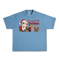 Pebble Blue all want for christmas is a cow Urban Heavy Tee - CowGirlArtShop