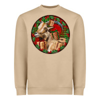 Mushroom Spanish Goat Christmas Heavyweight Sweatshirt - LillyAllenDesigns