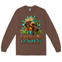 Chestnut long live the cowboys Long Sleeve Tee - OliviaCreatesArt
