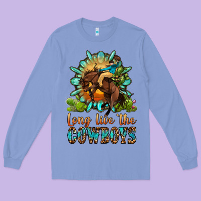 Long Live The Cowboys Long Sleeve Tee Designed By Oliviacreatesart