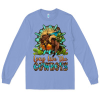 Colony Blue long live the cowboys Long Sleeve Tee - OliviaCreatesArt