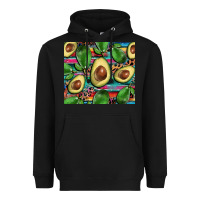 Black avacado Heavyweight Hoodie - BarkalooDesign