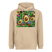 Mushroom avacado Heavyweight Hoodie - BarkalooDesign