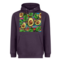 Plum avacado Heavyweight Hoodie - BarkalooDesign