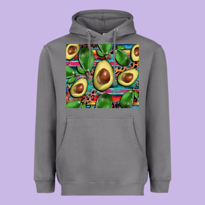 Avacado Heavyweight Hoodie Designed By Barkaloodesign