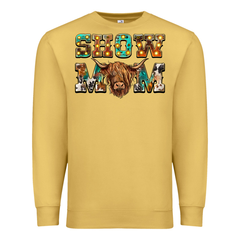 Show Mom Scottish Cattle Premium Sweatshirt by BarkalooDesign | Teevron