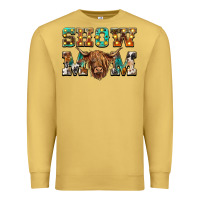 Antique Gold show mom scottish cattle Premium Sweatshirt - BarkalooDesign
