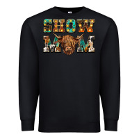Black show mom scottish cattle Premium Sweatshirt - BarkalooDesign