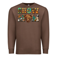 Chestnut show mom scottish cattle Premium Sweatshirt - BarkalooDesign